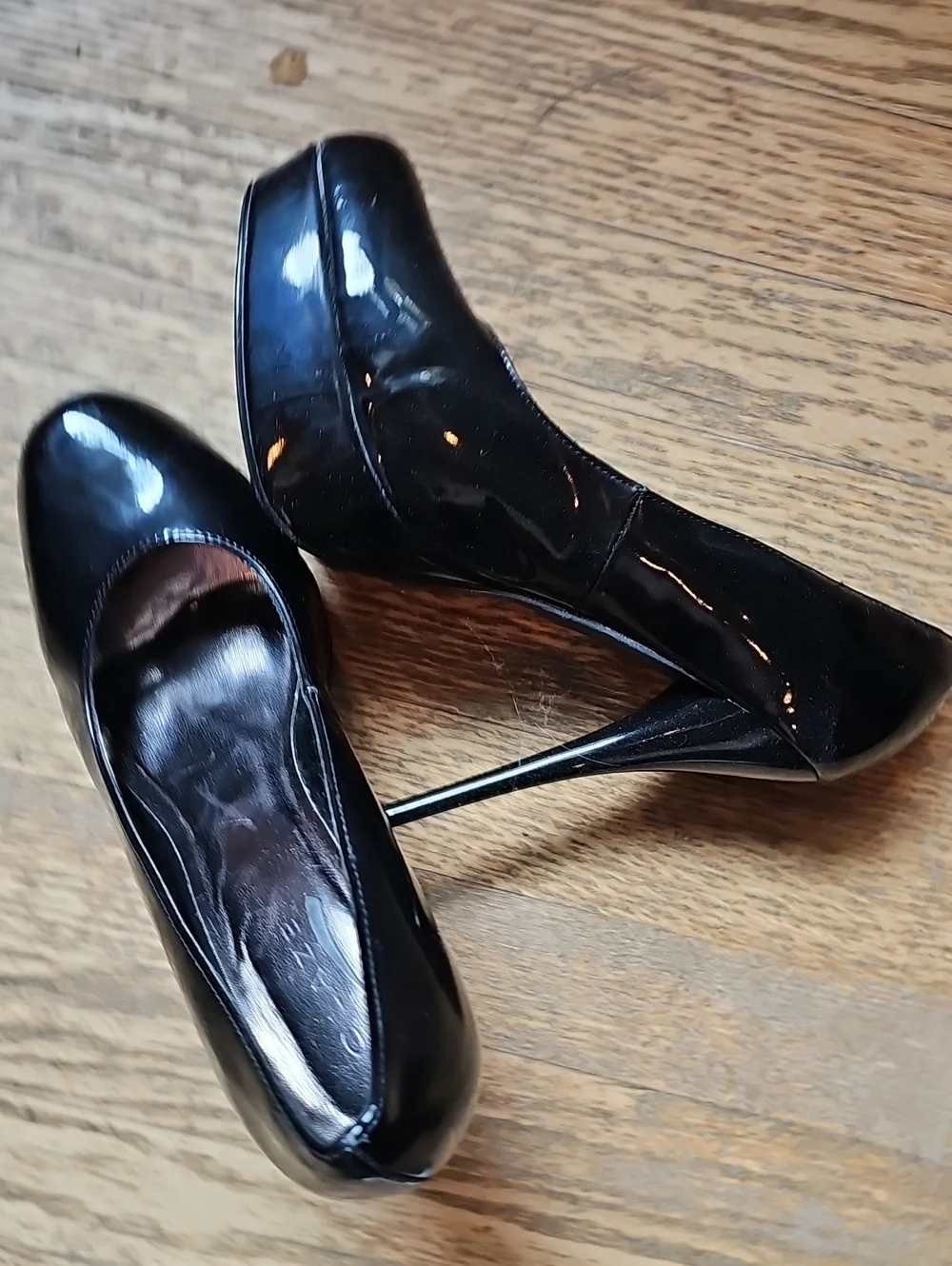 Glaze Black Patent Stiletto Pumps - High Shine Heels